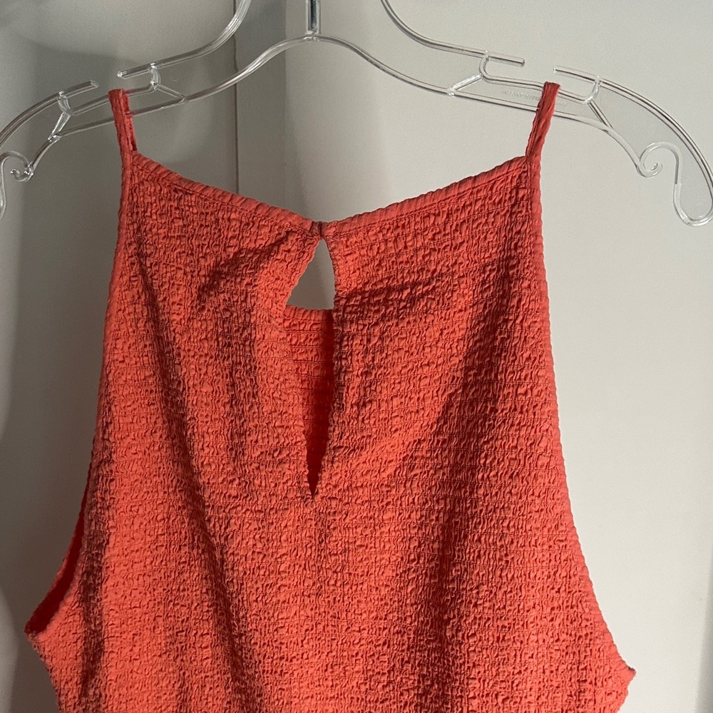 Zara Coral Dress size large - Picture 6 of 12